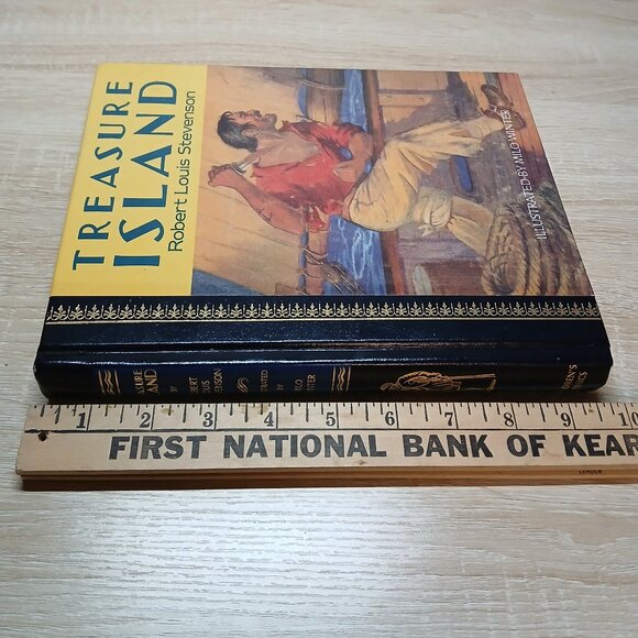 1986 Robert Louis Stevenson Treasure Island Hardcover McNally & Company - Picture 5 of 12